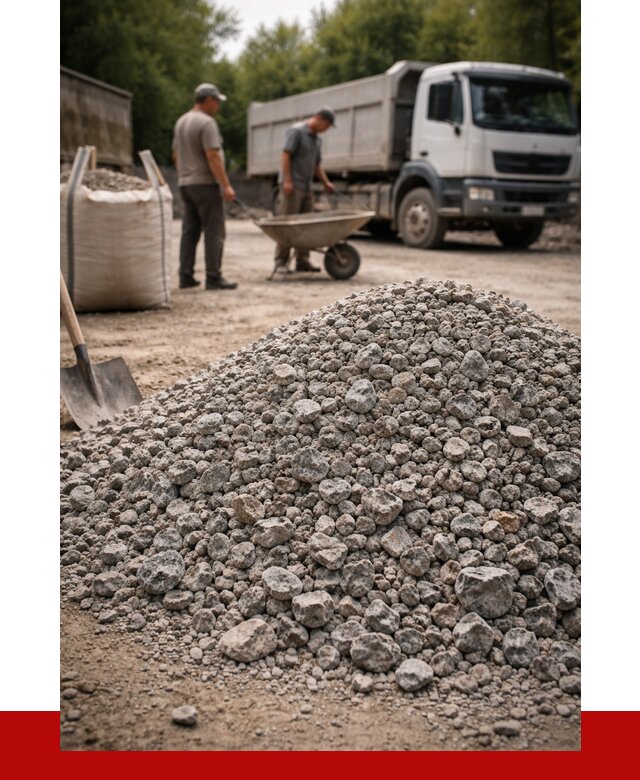 Гранитный щебень фракция 20-40 в Мытищах от 3250 руб. ПРОНЕРУДМтщ