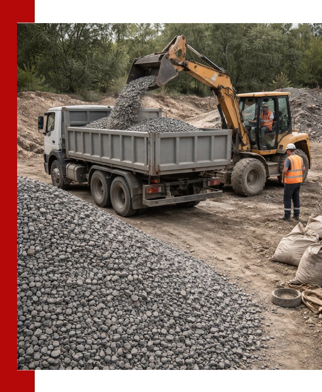 Доставка гравийного щебня в Мытищах оптом и в розницу