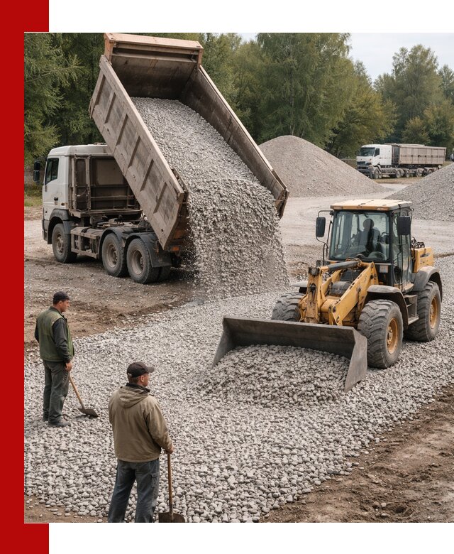 Купить гравийный щебень фракция 20-40 в Мытищах с доставкой