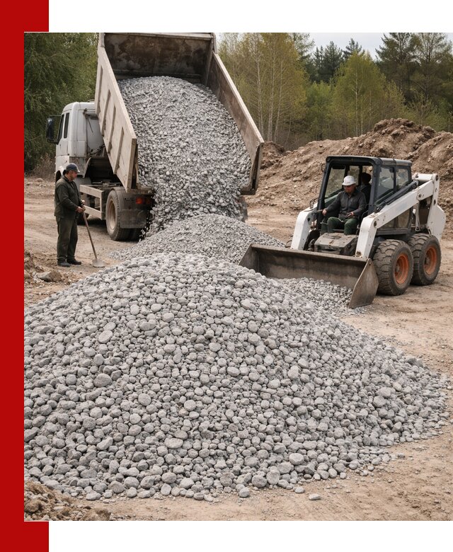 Доставка доломитового щебня в Мытищах напрямую от карьера