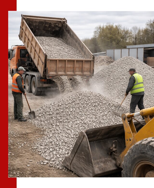 Доломитовый щебень фракции 5-20 с доставкой в Мытищах