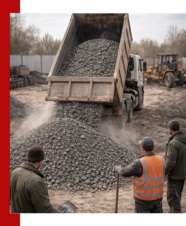 Доставка шлакового щебня в удобные сроки по выгодной цене в Мытищах