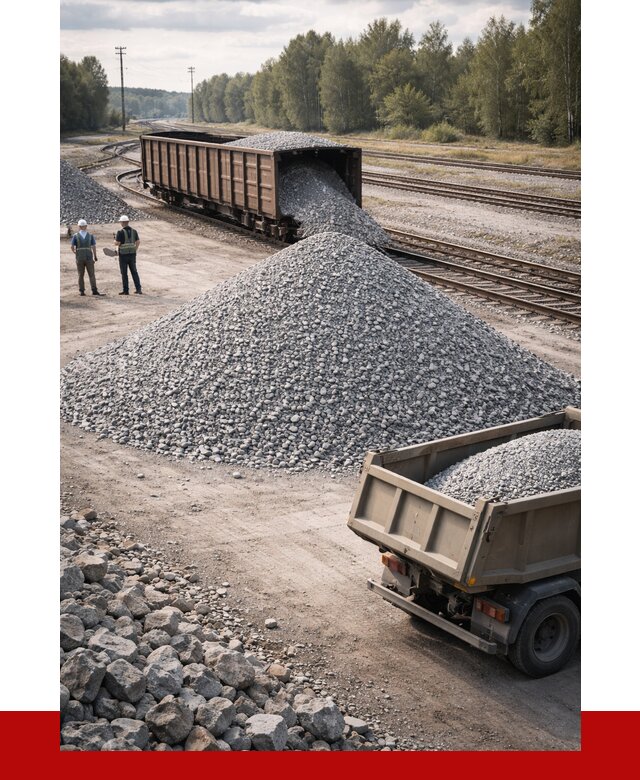 Железнодорожный щебень 20-60 в Мытищах от 1726 р. | ПРОНЕРУДМтщ