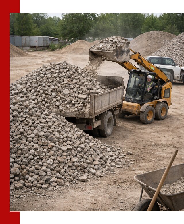 Доставка вторичного щебня в Мытищах для строительных работ