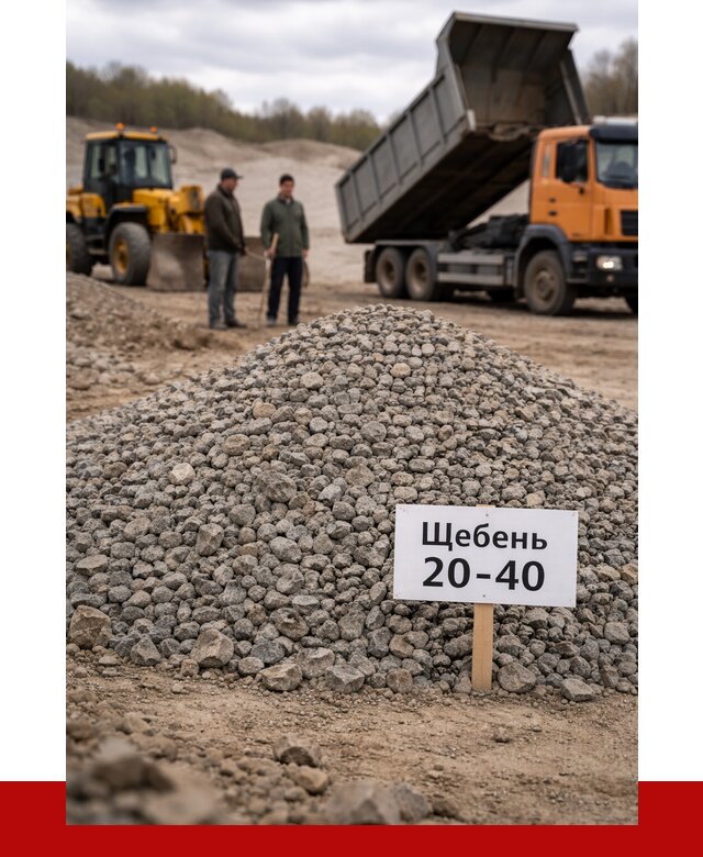 Бетонный щебень фракция 20-40 в Мытищах от 2488 р. | ПРОНЕРУДМтщ