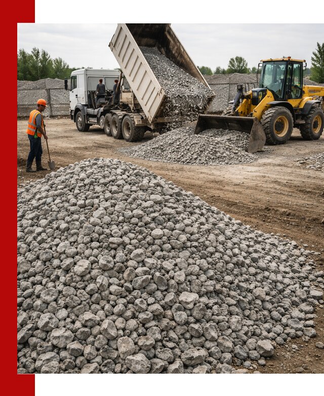 Доставка бетонного щебня фракции 40-70 в Мытищах