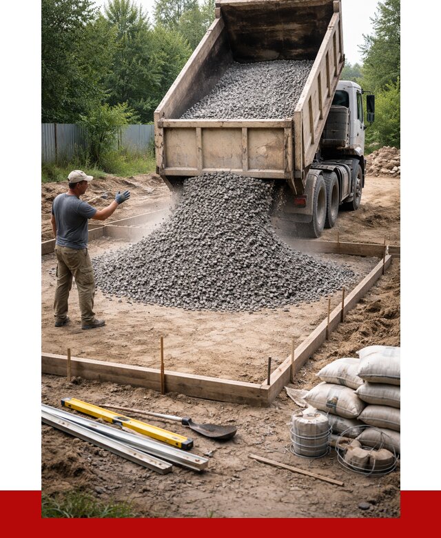 Купить щебень для фундамента в Мытищах от 4570 р. | ПРОНЕРУДМтщ