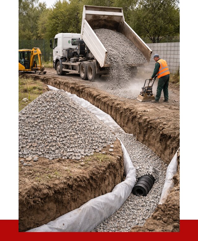 Щебень для дренажа в Мытищах от 1879 р., ПРОНЕРУДМтщ доставка