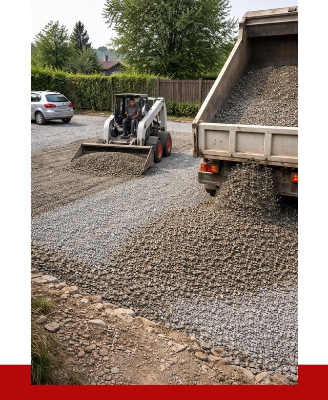Щебень для парковки в Мытищах с доставкой от 1219 р.| ПРОНЕРУДМтщ
