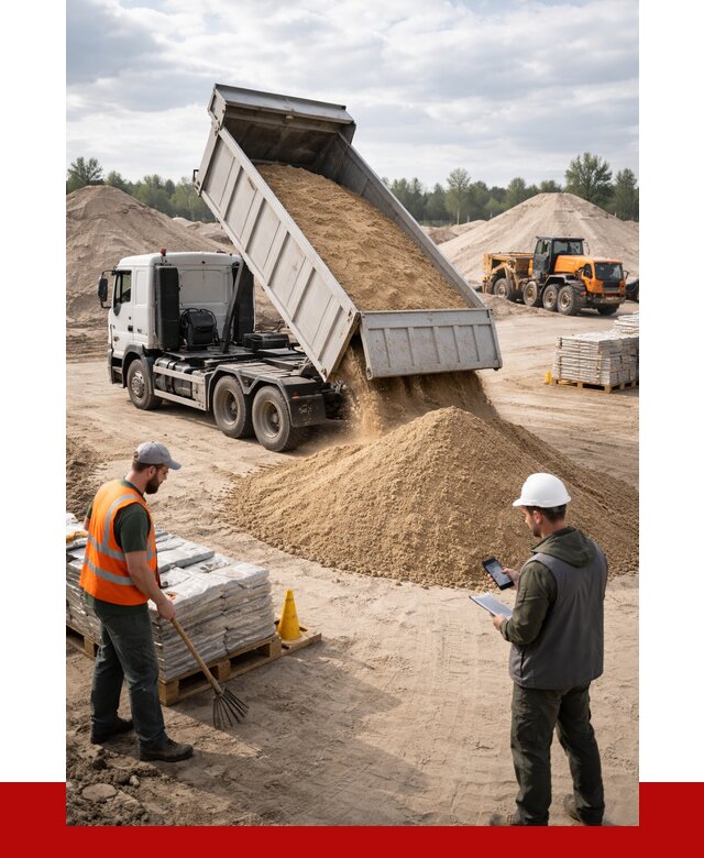 Карьерный песок с доставкой в Мытищах от 3656 р. ПРОНЕРУДМтщ