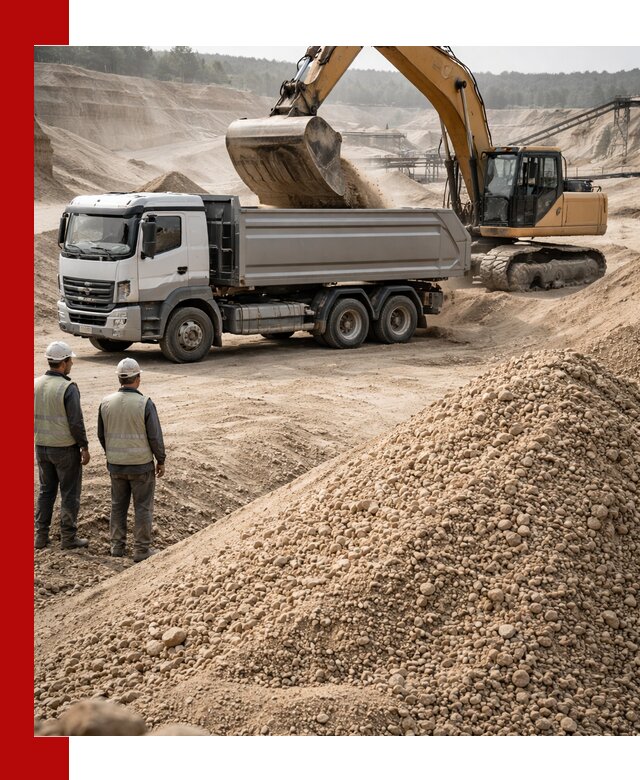 Карьерный крупнозернистый песок с доставкой в Мытищах