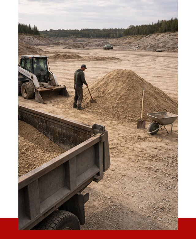 Карьерный песок среднезернистый в Мытищах, от 2234 р. ПРОНЕРУДМтщ