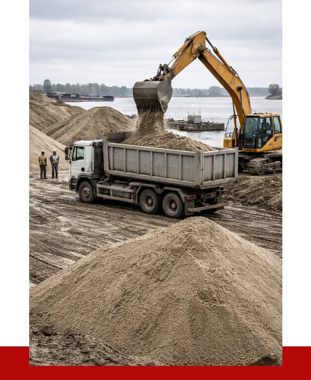 Купить речной песок навалом в Мытищах от 1828 р., ПРОНЕРУДМтщ