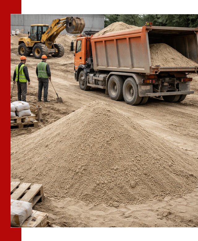 Доставка и продажа мытого речного песка в Мытищах