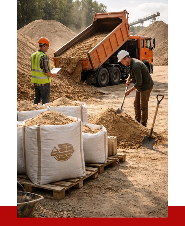 Строительный песок в Мытищах от 2234 р. с доставкой, ПРОНЕРУДМтщ