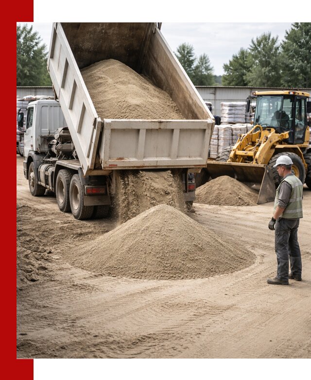 Поставка и доставка песка для бетона в Мытищах