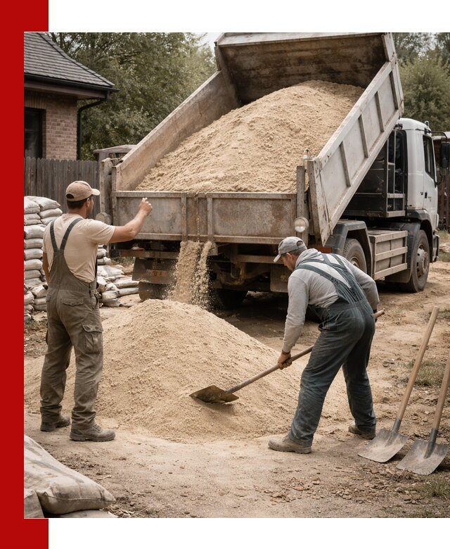 Песок для штукатурки с доставкой в Мытищах качественный и чистый