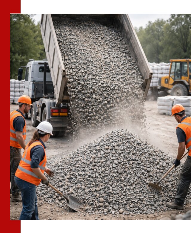Доставка гравия и камня в Мытищах оптом и в розницу