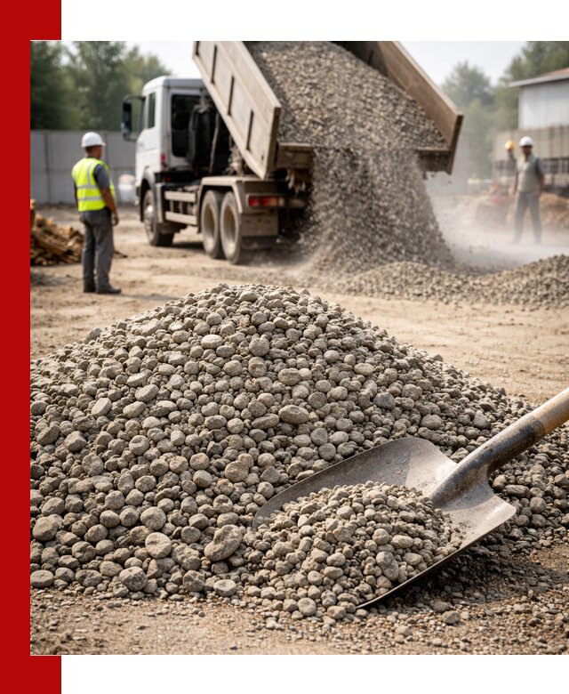 Доставка гравия фракции 20-40 в Мытищах с самосвалами