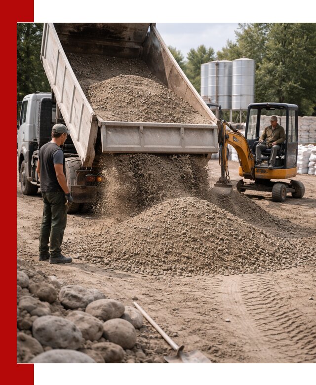 Доставка ПГС С3 в Мытищах самосвалами и миксерами