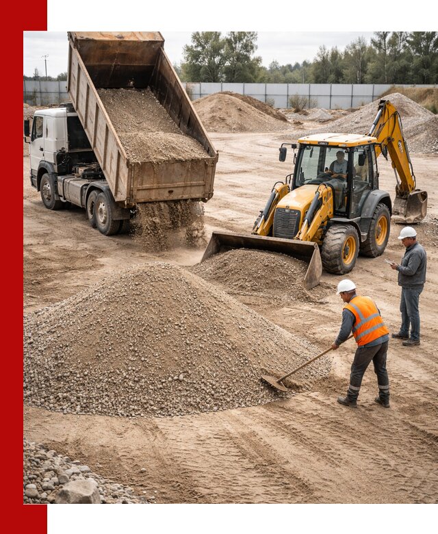 Поставка и доставка ПГС С4 в мешках и самосвалах в Мытищах