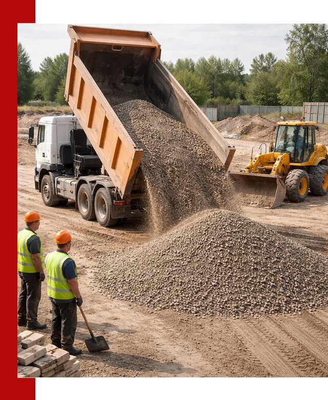 Доставка щебёночно-песчаной смеси ЩПС С7 в Мытищах