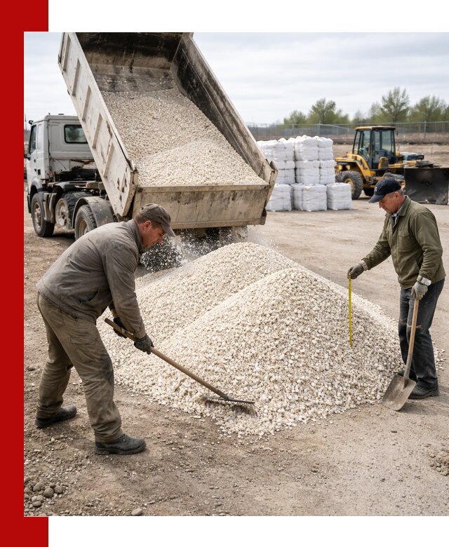 Мраморная крошка с доставкой и разгрузкой в Мытищах