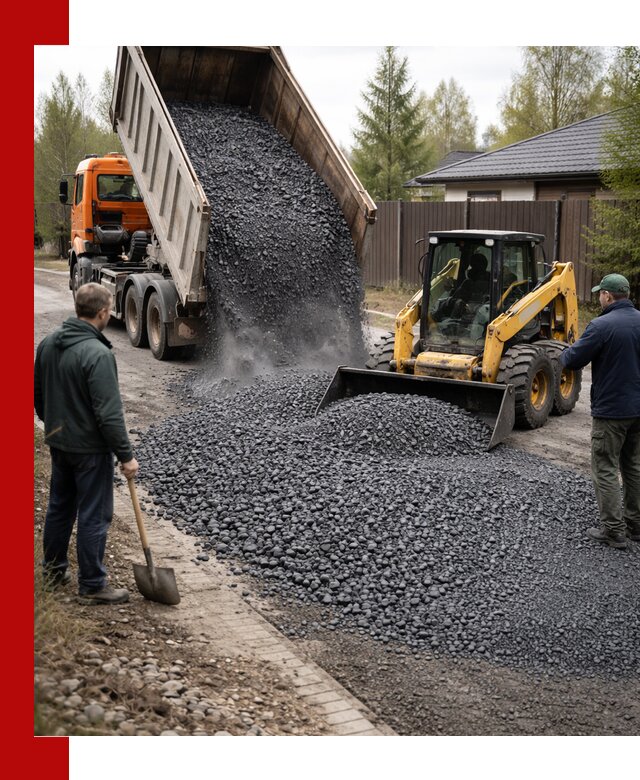 Крошка габбро с доставкой в Мытищах для строительных работ