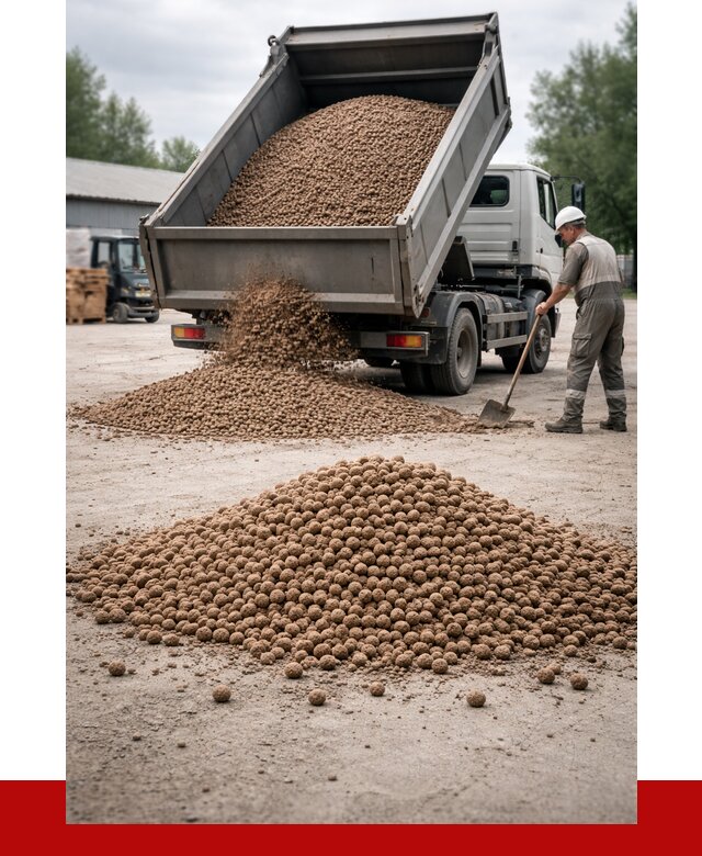Керамзит с доставкой в Мытищах от 4265 р. за м3 | ПРОНЕРУДМтщ
