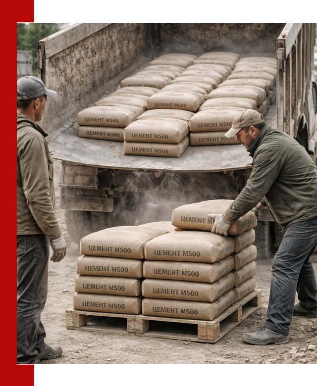 Цемент М500 с доставкой самосвалом в Мытищах