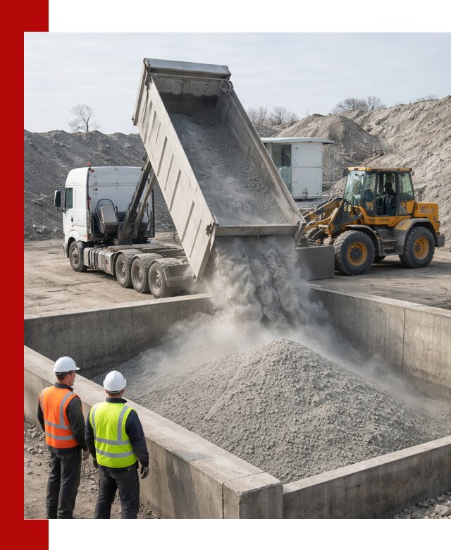 Доставка цемента навалом в Мытищах крупными партиями