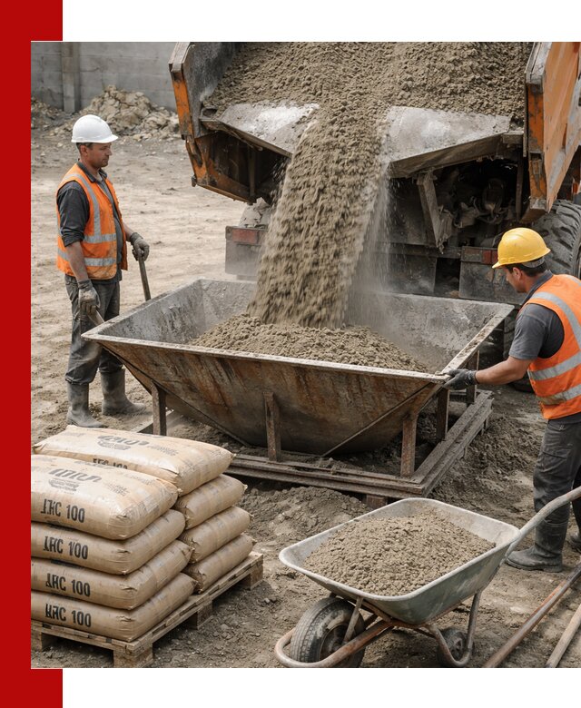 Доставка цементно-песчаной смеси М100 в Мытищах