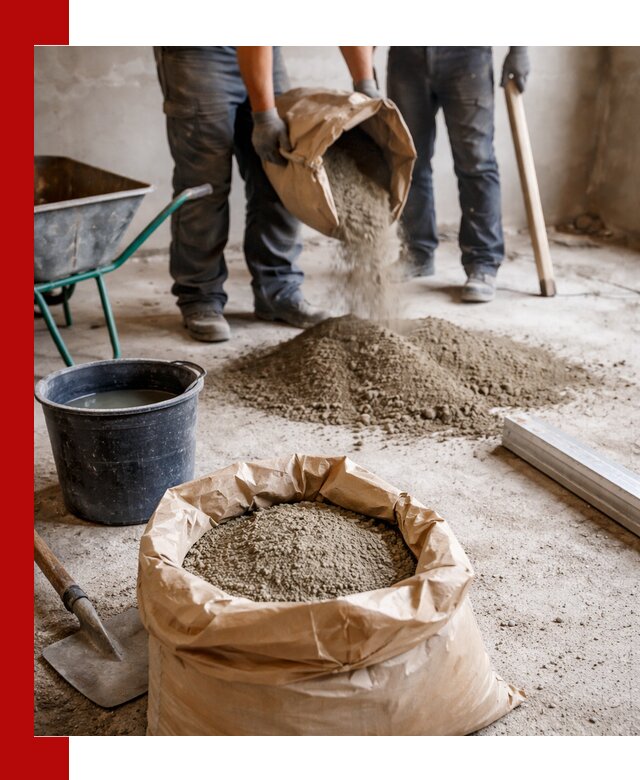 Доставка сухой смеси для стяжки в Мытищах