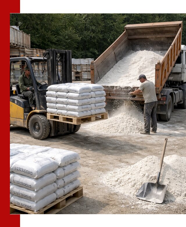 Доставка строительной извести оптом и в розницу в Мытищах