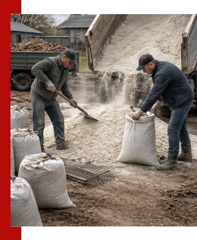 Доставка извести пушонки в Мытищах оптом и мелким оптом