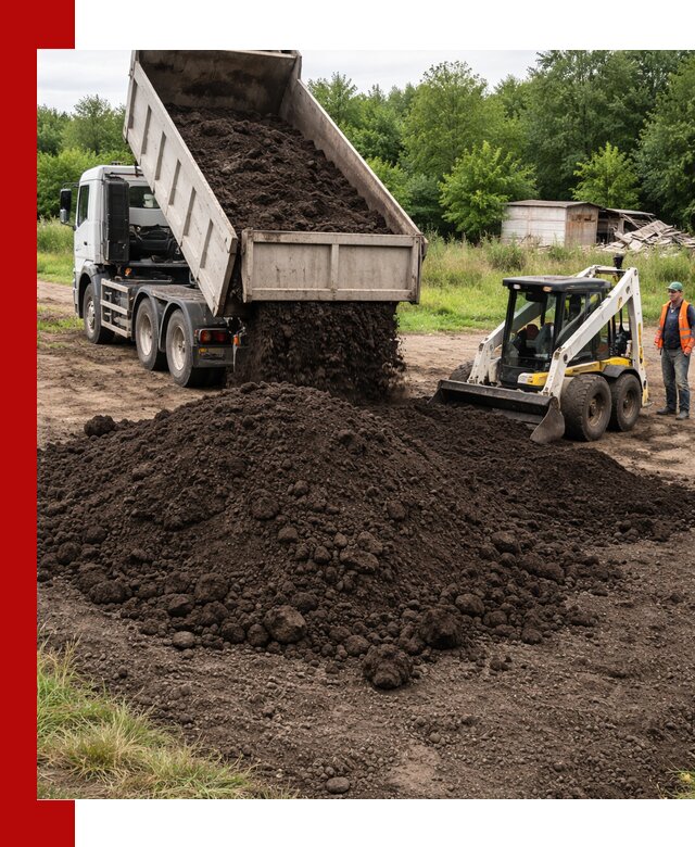 Поставка плодородной земли с доставкой самосвалом в Мытищах