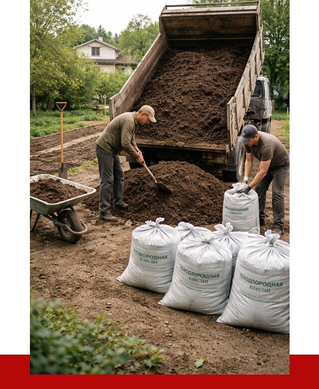Плодородная смесь в Мытищах от 4265 р./куб с доставкой | ПРОНЕРУДМтщ