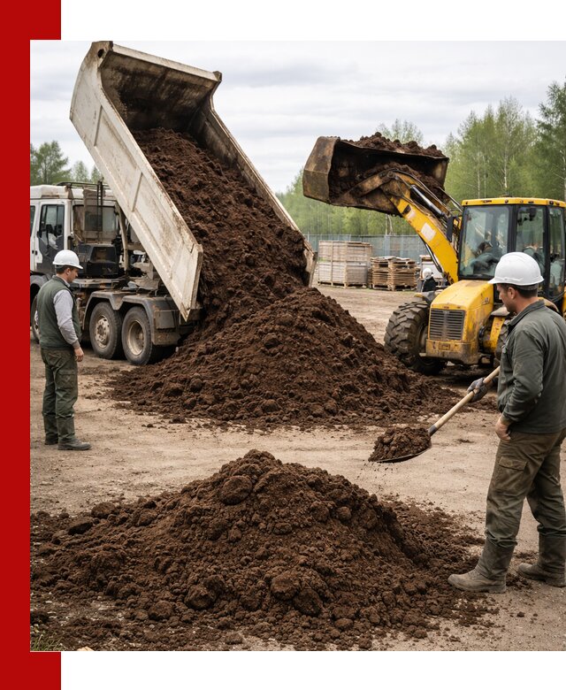 Доставка торфа оптом и в мешках в Мытищах