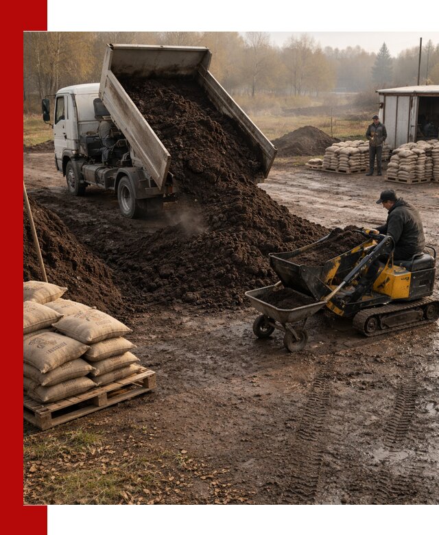 Кислый торф в доставке по выгодным ценам в Мытищах
