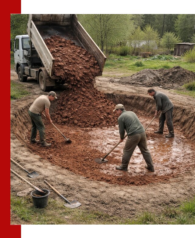Купить качественную глину для пруда в Мытищах