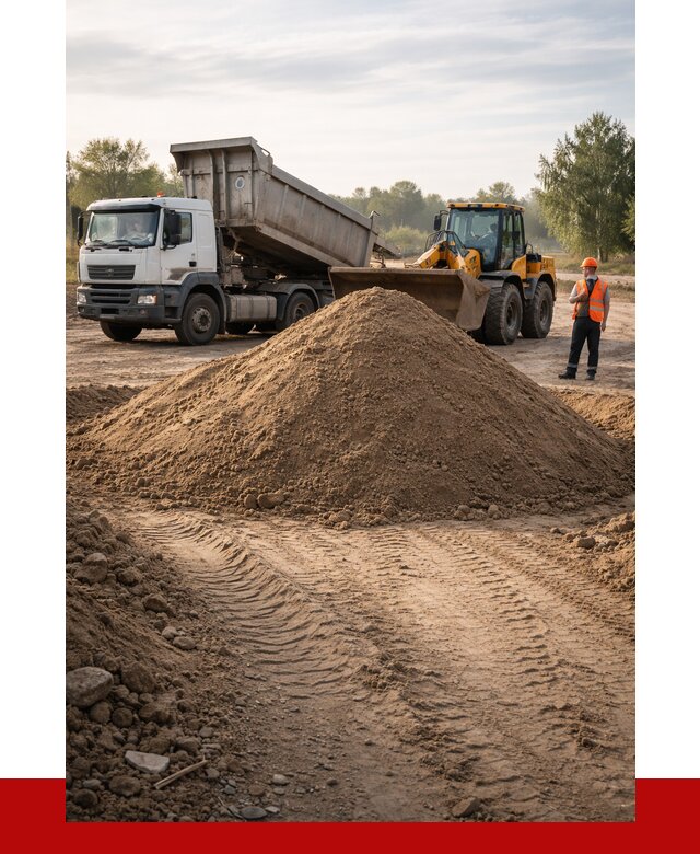 Купить песчаный грунт с доставкой в Мытищах от 4265 р. | ПРОНЕРУДМтщ