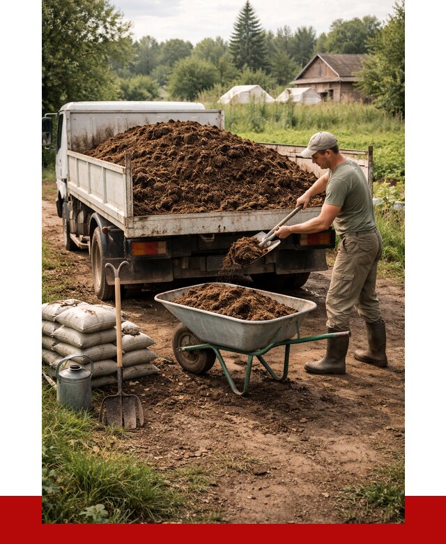 Купить коровий навоз с доставкой в Мытищах от 1828 р. | ПРОНЕРУДМтщ