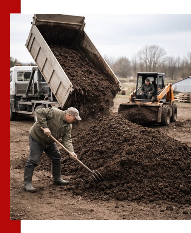 Доставка и продажа перегноя в Мытищах быстро и дешево