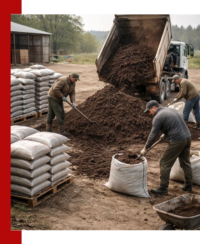 Доставка компоста оптом и в розницу в Мытищах