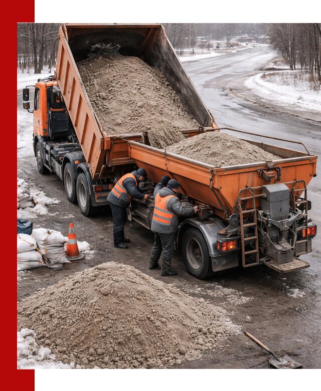 Поставка и вывоз пескосоля в Мытищах оптом и в розницу