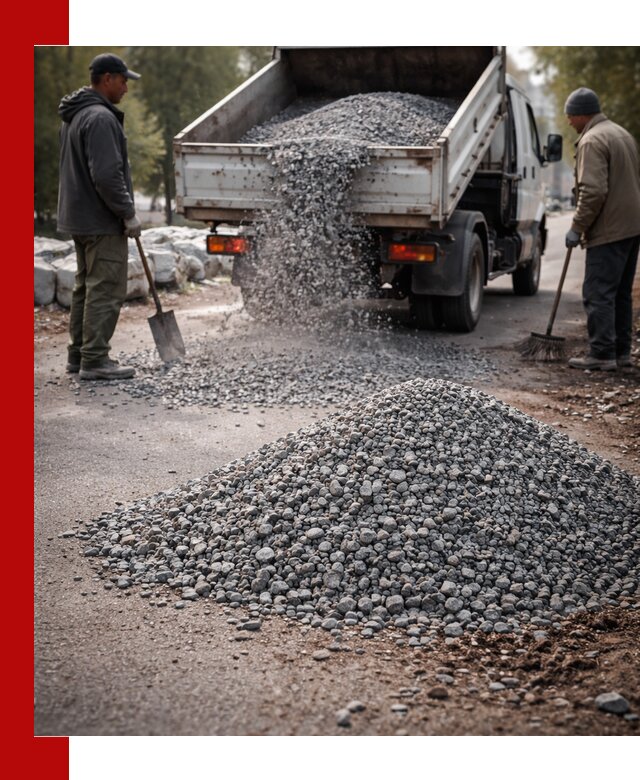 Гранитная крошка для посыпки дорог и тротуаров в Мытищах