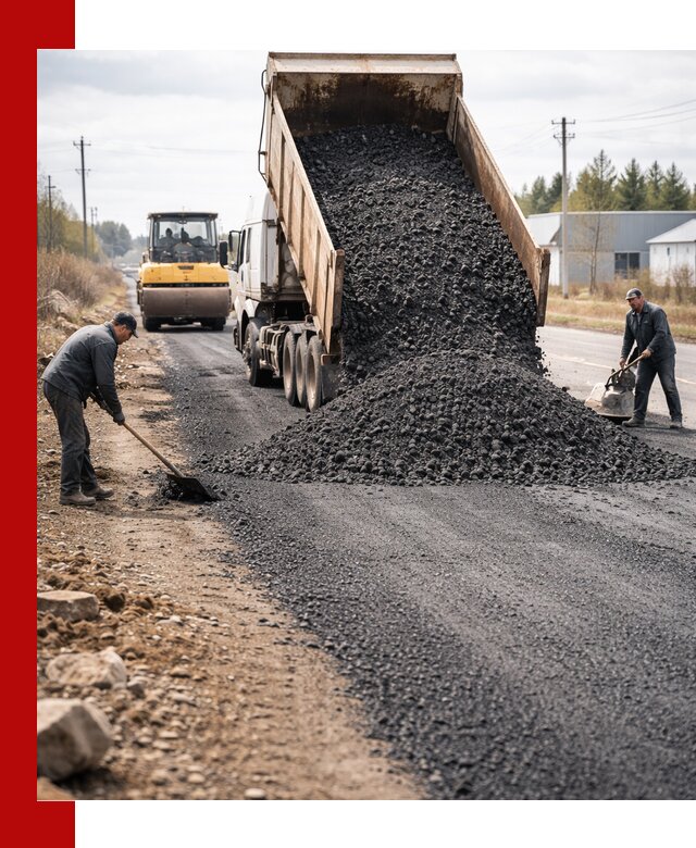 Асфальтовая крошка для дорог в Мытищах — поставка и доставка