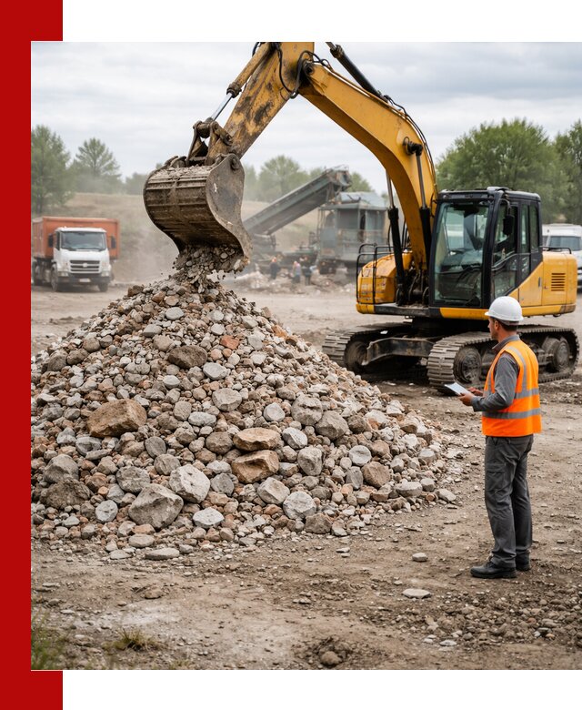 Доставка и вывоз строительного боя в Мытищах