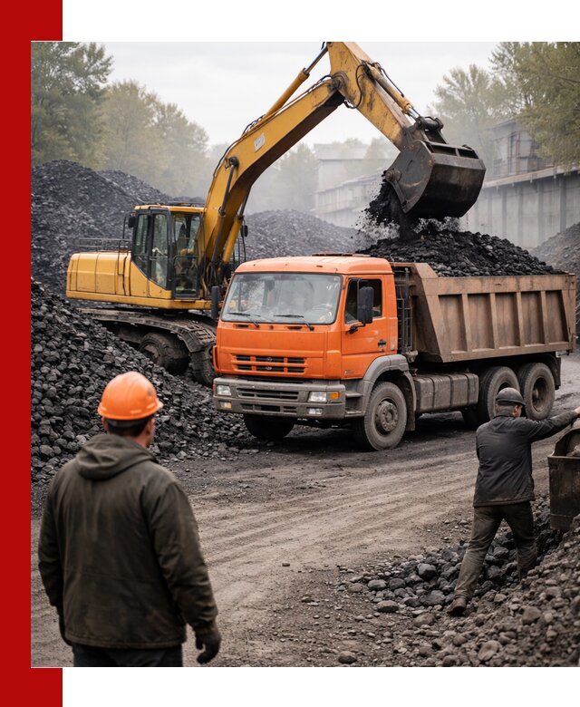 Доставка угля автотранспортом в Мытищах быстро и выгодно