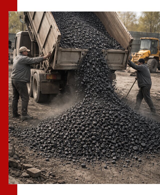 Доставка угля семечка самосвалами в Мытищах